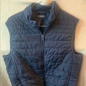 Chaps Dark Blue Quilted Vest